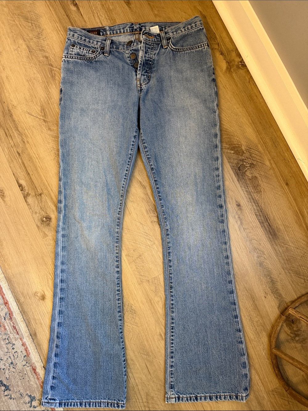 Classic 90’vintage Abercrombie and Fitch Light Blue Women's /Men’s Bootcut Jeans